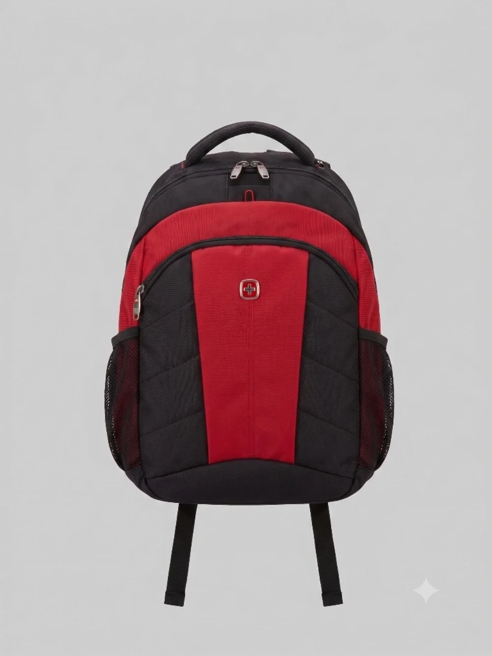SwissGear Black & Red Laptop Backpack - Multi-Compartment Travel / School Bag
